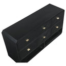 Meridian Parker Black Ash Veneer Dresser IMAGE 8