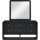 Meridian Parker Black Ash Veneer Dresser IMAGE 9