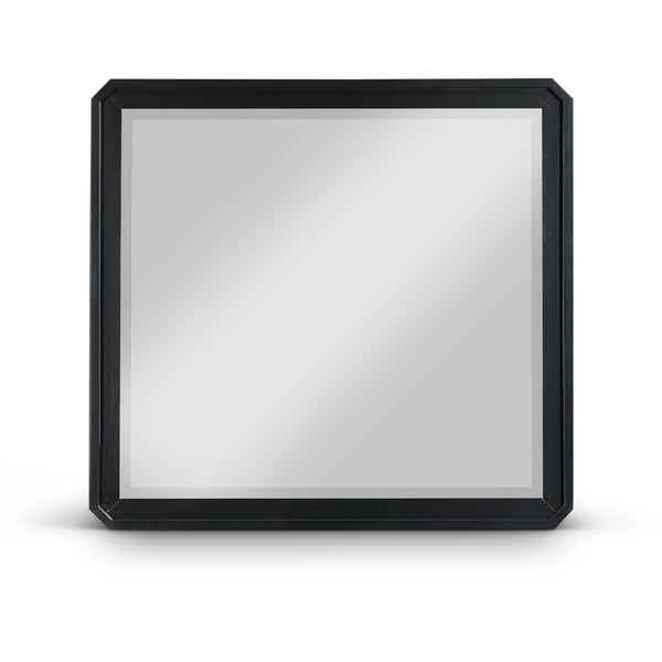 Meridian Parker Black Rubberwood Mirror IMAGE 1