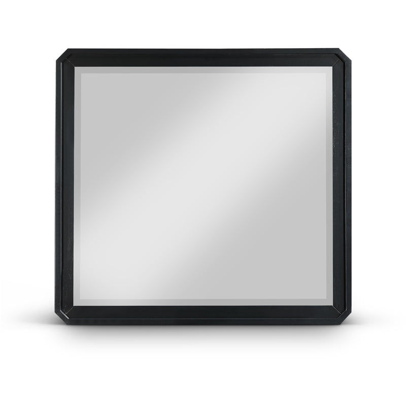 Meridian Parker Black Rubberwood Mirror IMAGE 1