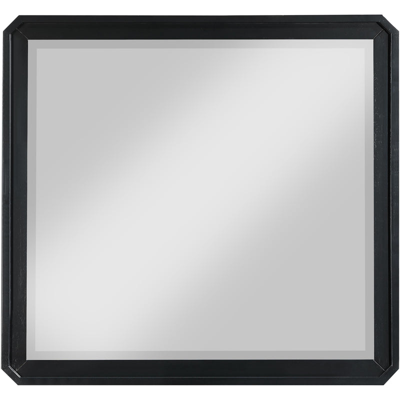 Meridian Parker Black Rubberwood Mirror IMAGE 3