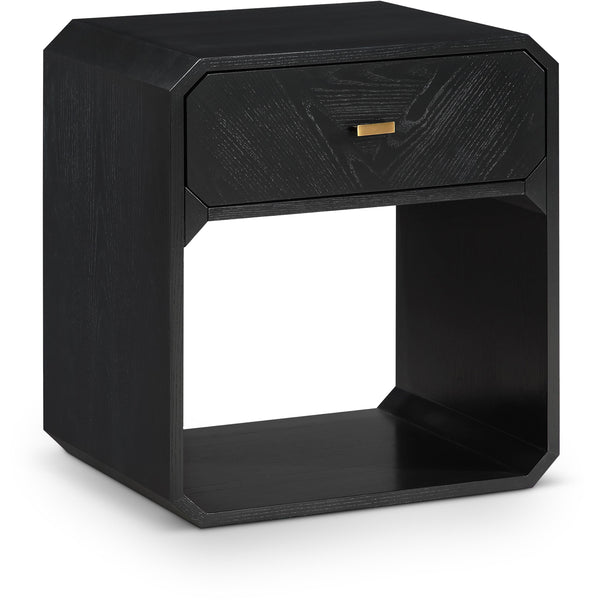 Meridian Parker Black Ash Veneer Night stand IMAGE 1