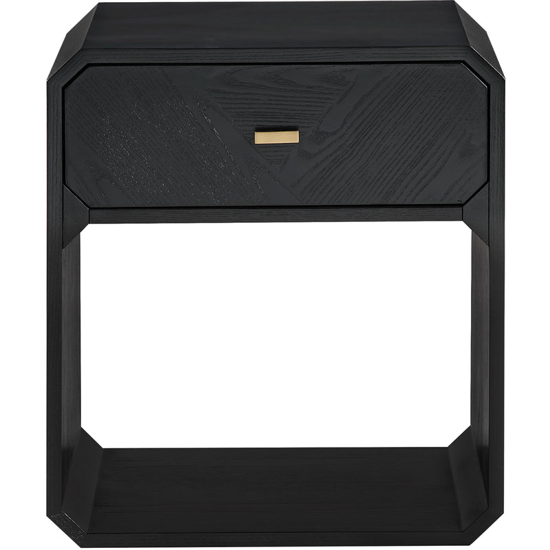 Meridian Parker Black Ash Veneer Night stand IMAGE 3