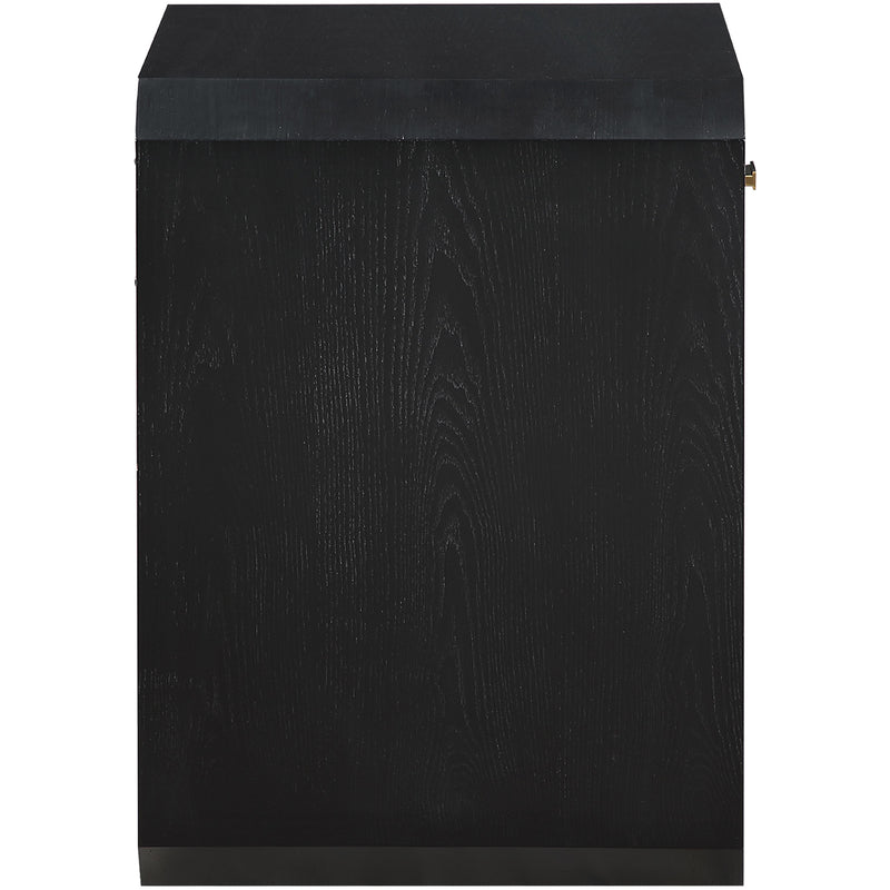 Meridian Parker Black Ash Veneer Night stand IMAGE 4