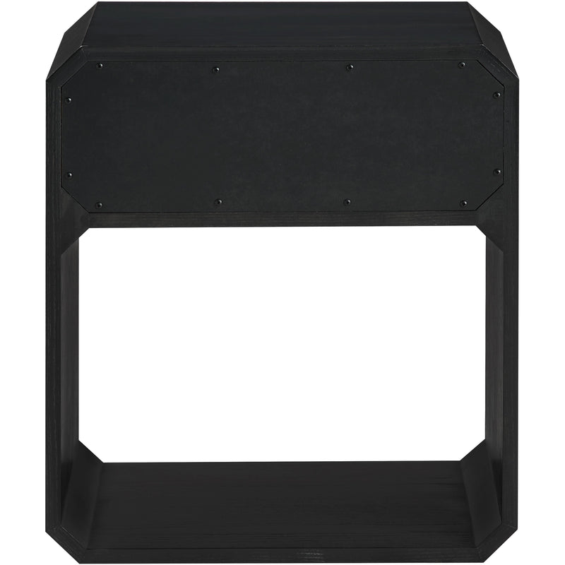 Meridian Parker Black Ash Veneer Night stand IMAGE 5
