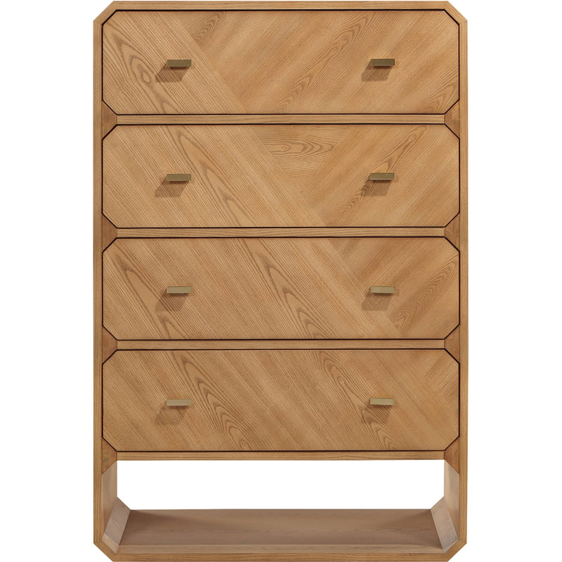 Meridian Parker Natural Ash Veneer Chest IMAGE 3