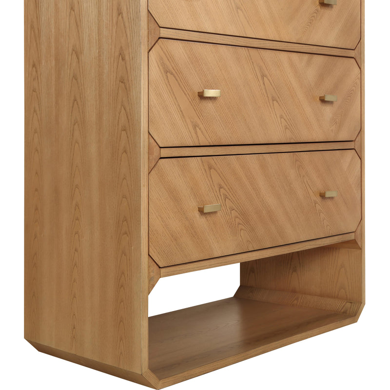 Meridian Parker Natural Ash Veneer Chest IMAGE 7