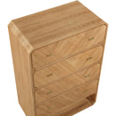 Meridian Parker Natural Ash Veneer Chest IMAGE 8