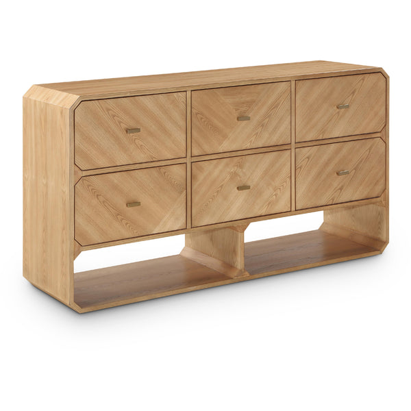 Meridian Parker Natural Ash Veneer Dresser IMAGE 1