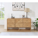 Meridian Parker Natural Ash Veneer Dresser IMAGE 2