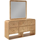 Meridian Parker Natural Rubberwood Mirror IMAGE 7