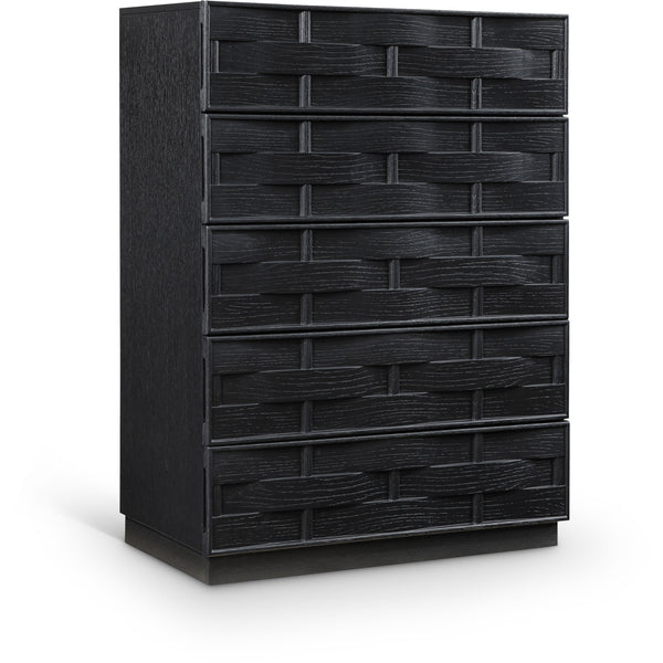Meridian Weave Black Chest IMAGE 1