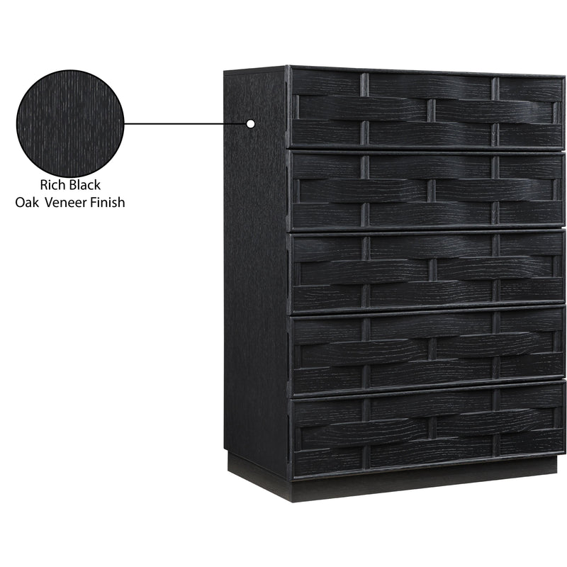 Meridian Weave Black Chest IMAGE 9