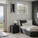 Meridian Weave Black Night Stand IMAGE 2