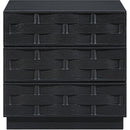Meridian Weave Black Night Stand IMAGE 3