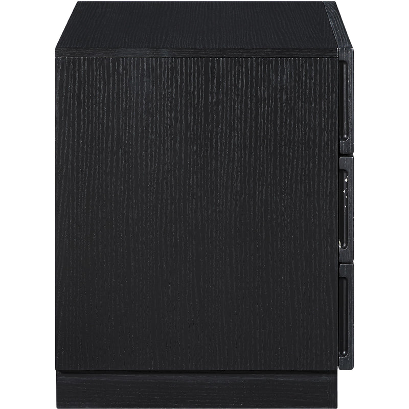 Meridian Weave Black Night Stand IMAGE 4