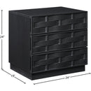 Meridian Weave Black Night Stand IMAGE 8