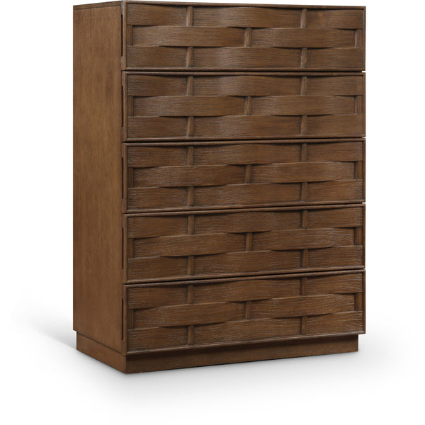 Meridian Weave Brown Chest IMAGE 1