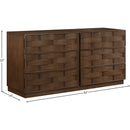 Meridian Weave Brown Dresser IMAGE 8