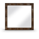 Meridian Weave Brown Mirror IMAGE 1