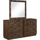 Meridian Weave Brown Mirror IMAGE 5