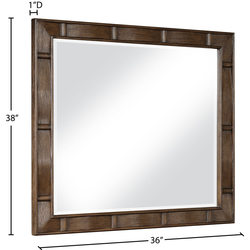 Meridian Weave Brown Mirror IMAGE 6