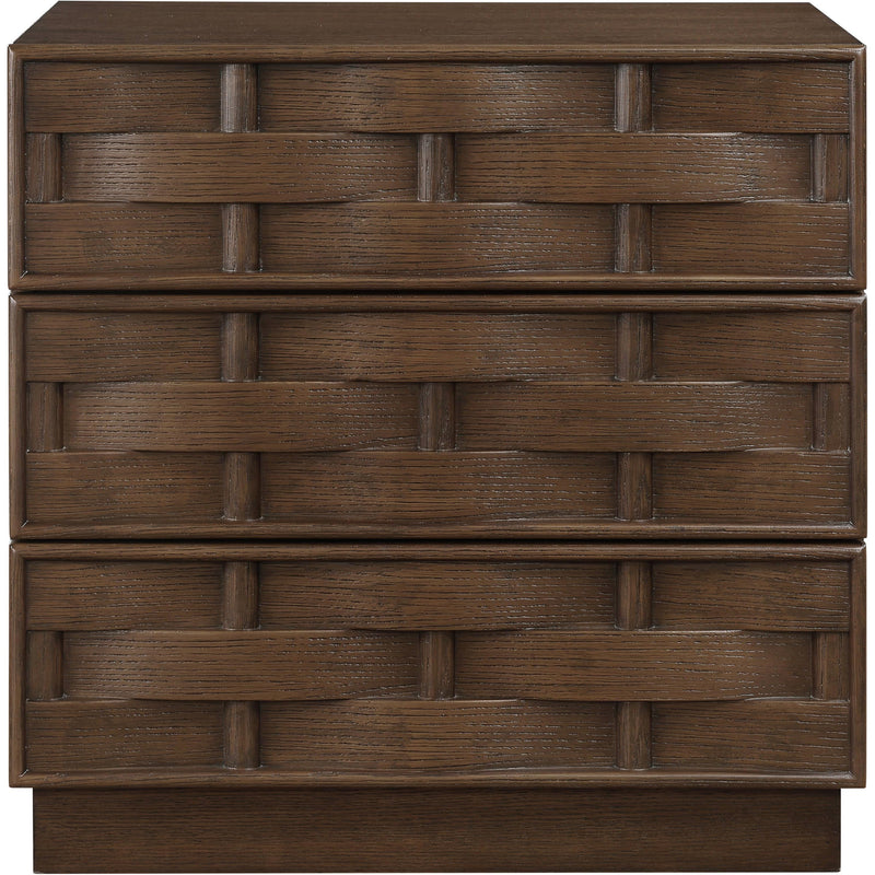 Meridian Weave Brown Night Stand IMAGE 3