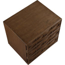 Meridian Weave Brown Night Stand IMAGE 7