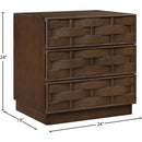 Meridian Weave Brown Night Stand IMAGE 8