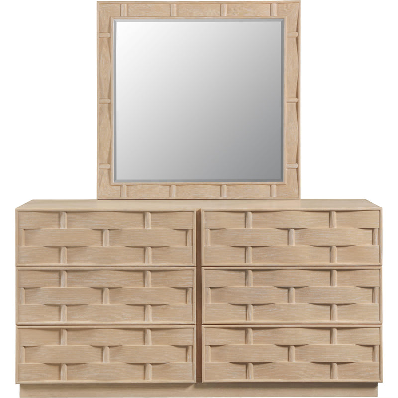 Meridian Weave Natural Mirror IMAGE 4