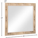 Meridian Weave Natural Mirror IMAGE 6