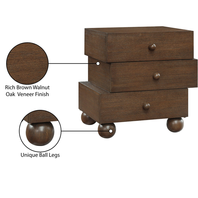Meridian Askew Brown Night Stand IMAGE 11