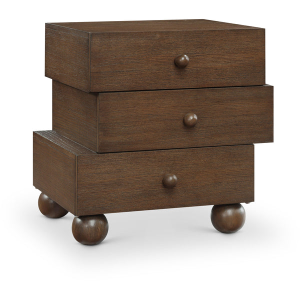 Meridian Askew Brown Night Stand IMAGE 1