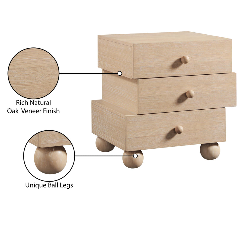 Meridian Askew Natural Night Stand IMAGE 11
