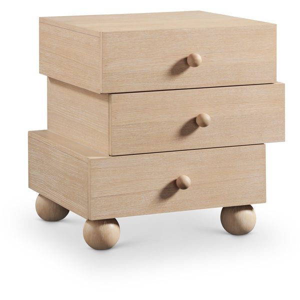 Meridian Askew Natural Night Stand IMAGE 1