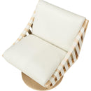 Meridian Millwin Cream Vegan Leather Swivel Accent Chair IMAGE 6