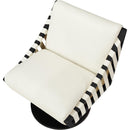 Meridian Millwin Cream Vegan Leather Swivel Accent Chair IMAGE 6