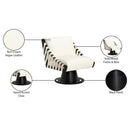 Meridian Millwin Cream Vegan Leather Swivel Accent Chair IMAGE 8