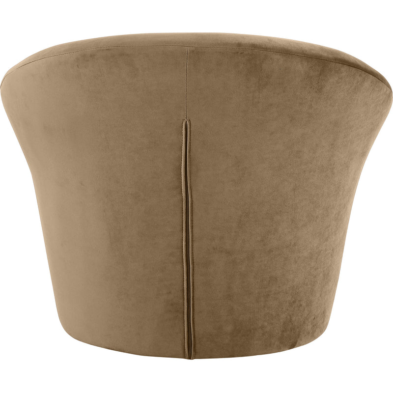 Meridian Tristan Beige Velvet Accent Chair IMAGE 5