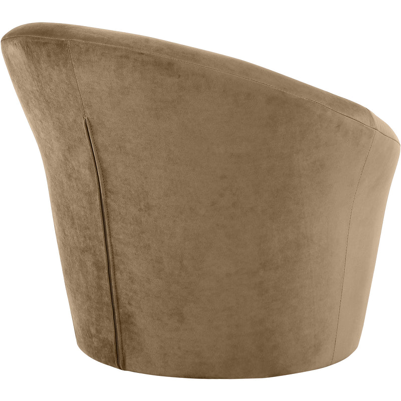 Meridian Tristan Beige Velvet Accent Chair IMAGE 6