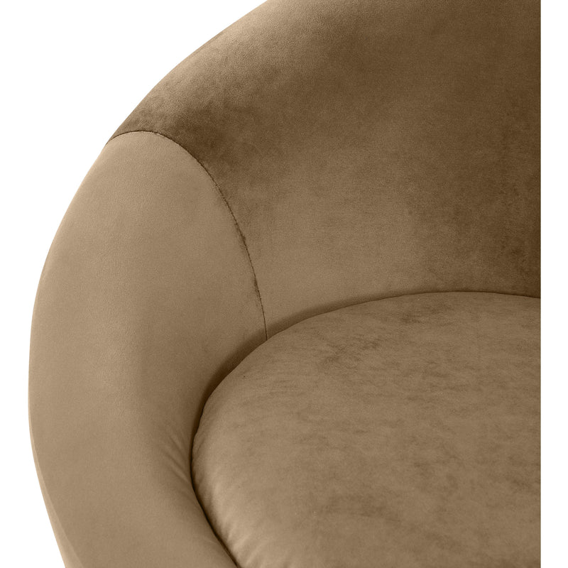 Meridian Tristan Beige Velvet Accent Chair IMAGE 7