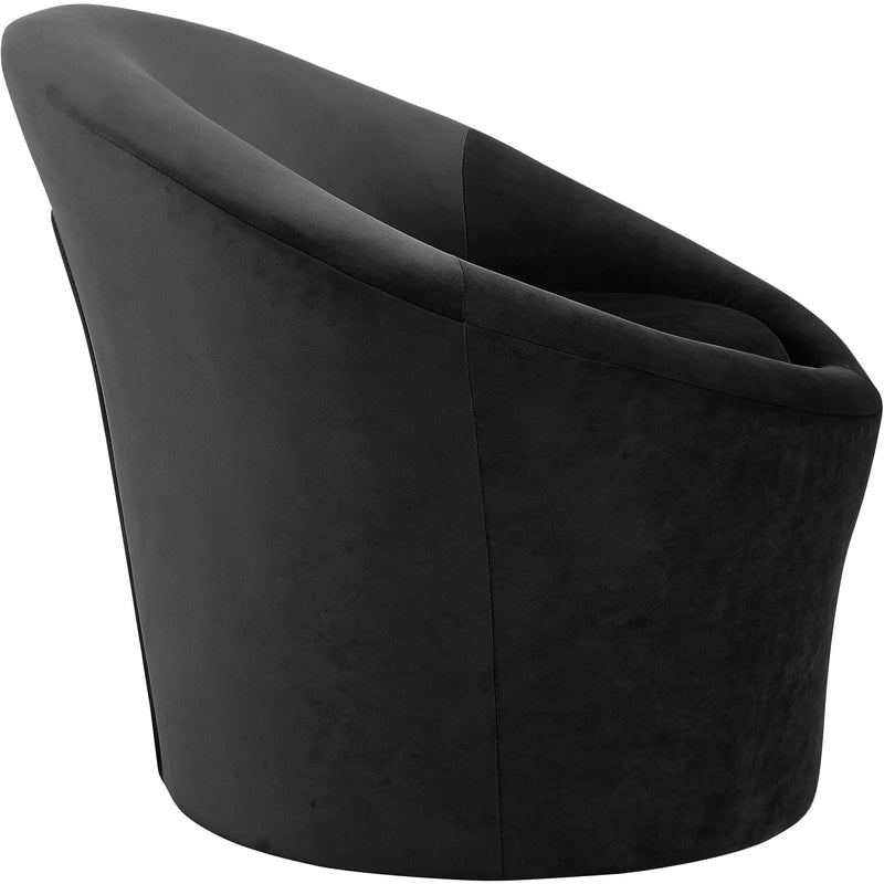 Meridian Tristan Black Velvet Accent Chair IMAGE 4