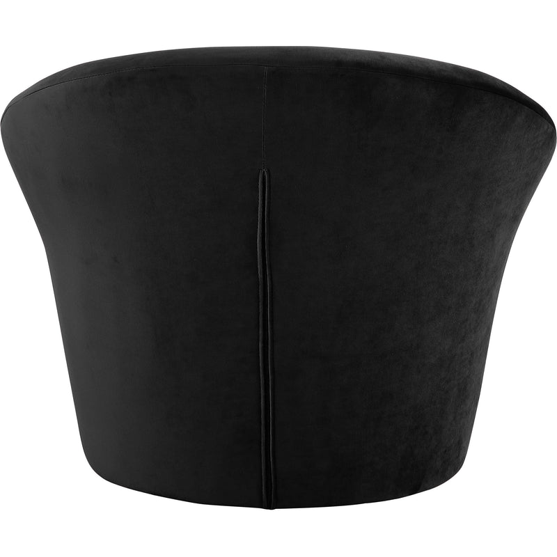 Meridian Tristan Black Velvet Accent Chair IMAGE 5