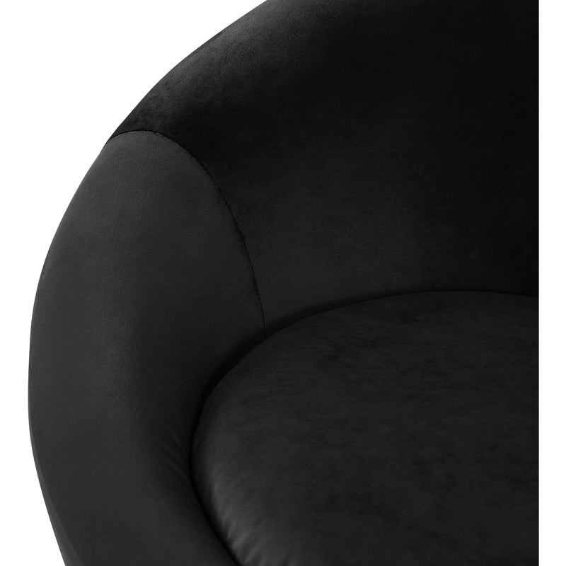 Meridian Tristan Black Velvet Accent Chair IMAGE 7
