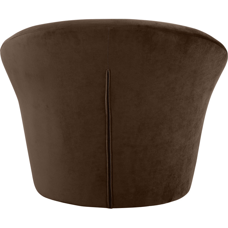 Meridian Tristan Brown Velvet Accent Chair IMAGE 5