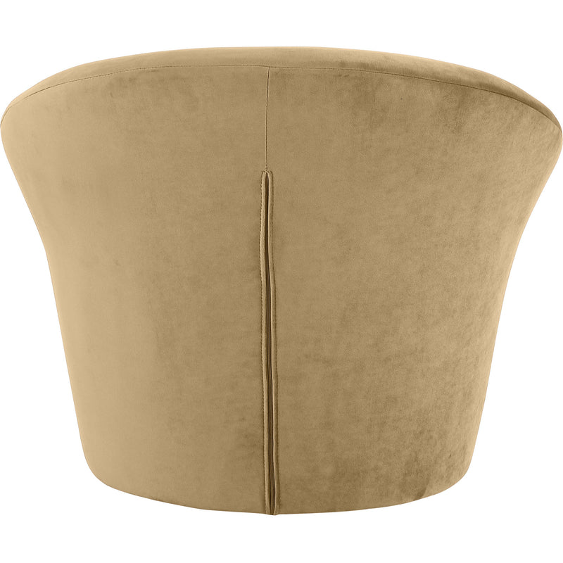 Meridian Tristan Camel Velvet Accent Chair IMAGE 5