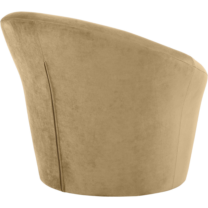 Meridian Tristan Camel Velvet Accent Chair IMAGE 6