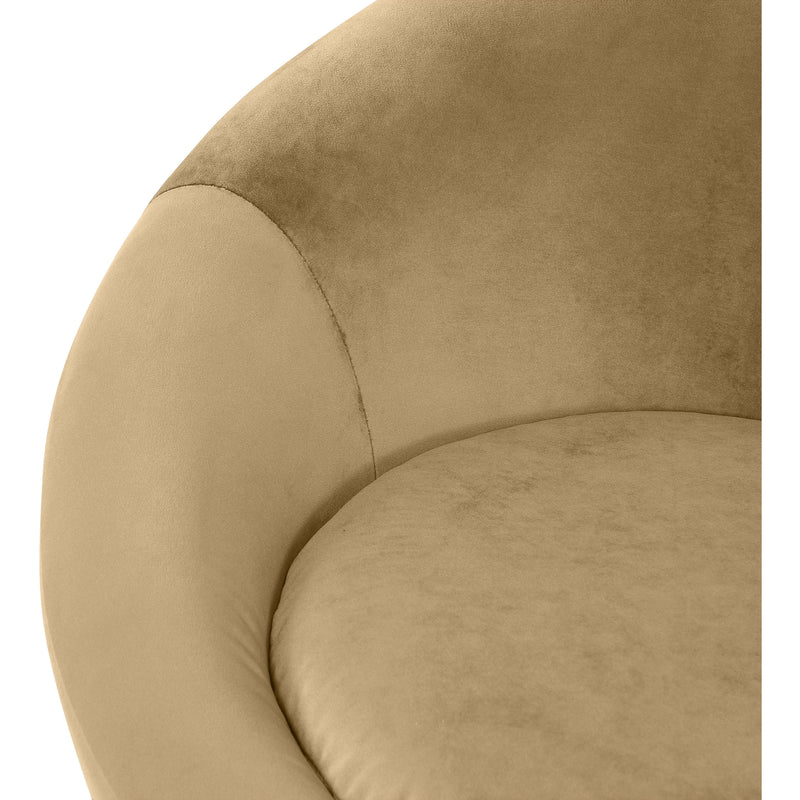 Meridian Tristan Camel Velvet Accent Chair IMAGE 7