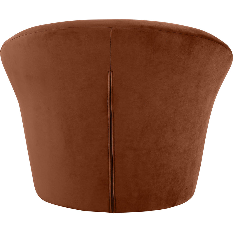 Meridian Tristan Cognac Velvet Accent Chair IMAGE 5