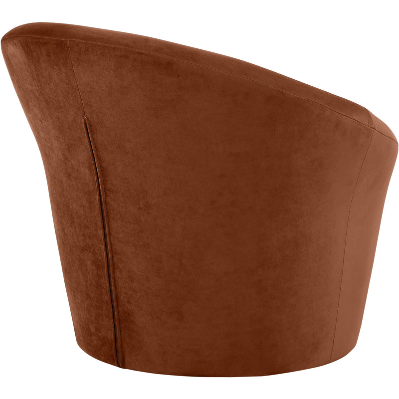 Meridian Tristan Cognac Velvet Accent Chair IMAGE 6